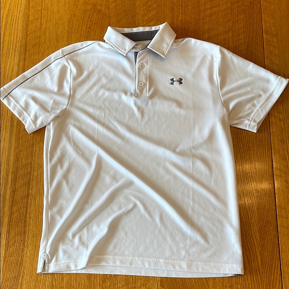 Under Armour White Golf Polo.